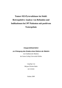 Tumor-M2-Pyruvatkinase im Stuhl - Justus-Liebig