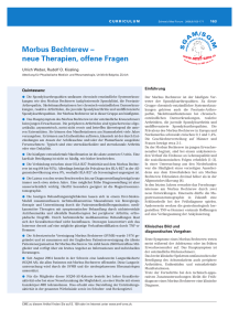 Morbus Bechterew - neue Therapien, offene Fragen