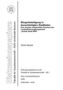 Titel als PDF - Fakultät für Sozialwissenschaft - Ruhr