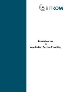 II. Application Service Providing