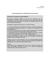 Kompetenzraster - Schulentwicklung NRW