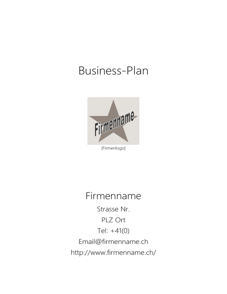 business plan template credit suisse