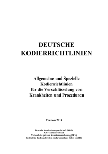 Deutsche Kodierrichtlinien Version 2014