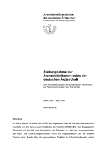 Arzneimittelkommission der deutschen - BUKO Pharma