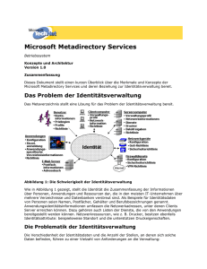 Microsoft Metadirectory Services