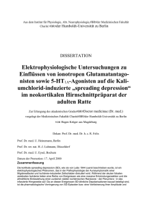 Aus dem Institut f&uuml;r Physiologie