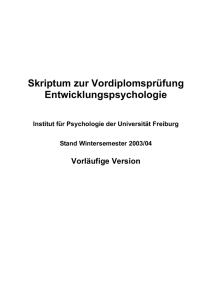 Berufliche Entwicklung - Fachschaft Psychologie Freiburg