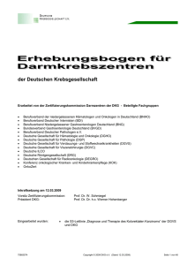 Erhebungsbogen Darmzentren (Stand: 12.03