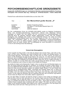 UFO - KONTAKT am 26. Juni 1961 um 15.00 Uhr