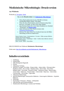 Medizinische Mikrobiologie: Druckversion Aus Wikibooks Wechseln