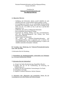 Checkliste für - Medizinische Universität Innsbruck