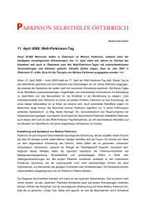 11. April 2008 - Parkinson Selbsthilfe Österreich