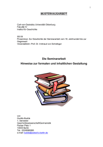 musterhausarbeit - Carl von Ossietzky Universität Oldenburg