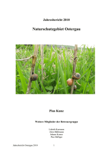 Jahresbericht 2010 - Naturschutzverein Willisau