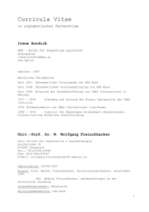 Curricula Vitae - medical media consulting