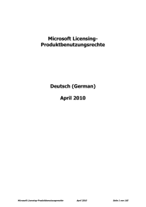 Ich habe den - Microsoft Volume Licensing