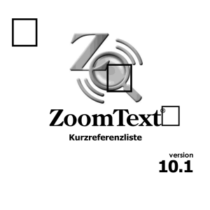 zu ZoomText 10.1
