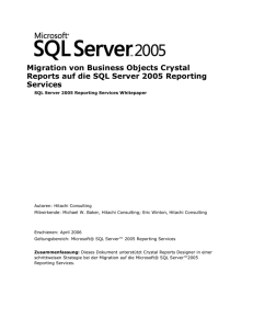 Nützliche Links für SQL Server 2005 Reporting Services