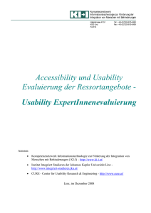 Usability ExpertInnenevaluierung, Dezember 2008 (DOC 13092 kB)