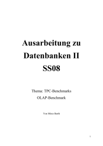 Ausarbeitung zu Datenbanken II SS08 Thema: TPC