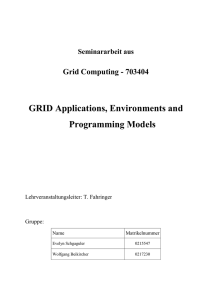 ProgrammingModels - Distributed and Parallel Systems Group