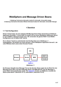WebSphere and Message Driven Beans