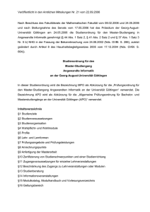 Studienordnung Master Angewandte Informatik - Georg