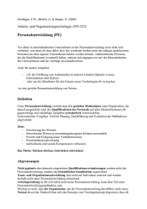 Personalentwicklung - Fachschaft Psychologie Freiburg