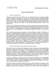 Forschungsbericht 1995-1998 Institut für Soziologie 0 Leitbild