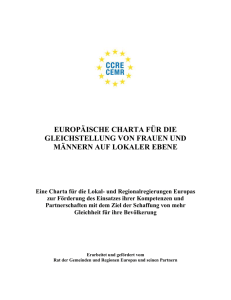 Europäische Charta für die Gleichstellung von Frauen und Männern