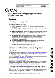 Citavi Literaturverwaltungsprogramm