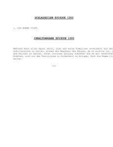 SCHLAGZEILEN EPISODE 1000 1. DIE BOMBE TICKT