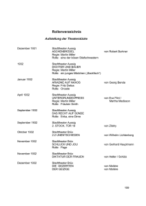 Letztes Stück am Theater in der Josefstadt, bevor alle