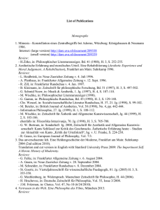 List of Publications - University of Amsterdam