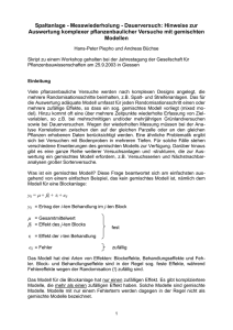 Spaltanlage - Messwiederholung
