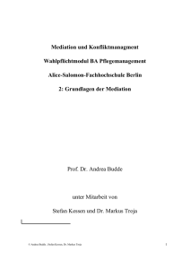 2 Leitbilder der Mediation - Alice Salomon Hochschule Berlin