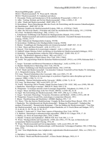 MusicologyBibliography