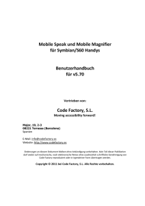 Mobile Speak und Mobile Magnifier