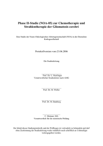 Phase II-Studie (NOA-06) zur primären PCV