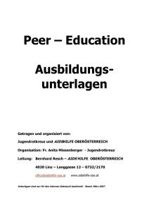 Peer – Education - Aidshilfe Oberösterreich