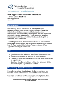 Beschreibung - The Web Application Security Consortium