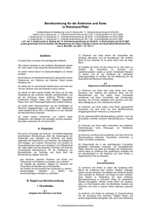 Berufsordnung der Landes&auml;rztekammer Rheinland