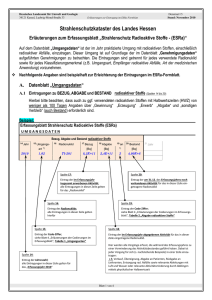 Ausf&uuml;llanweisung zur Katastermeldung (ESRa - Uni