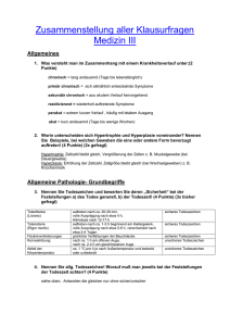 Allgemeine Pathologie- Grundbegriffe