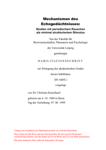 3 Grundph&auml;nomene der Wahrnehmung von periodischem Rauschen