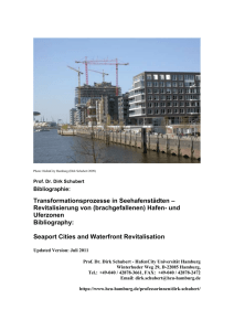 Dirk Schubert - HafenCity Universität Hamburg