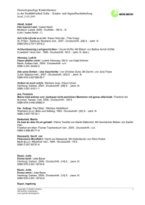 Aktuelle Bestandsliste Kinderliteratur - Goethe