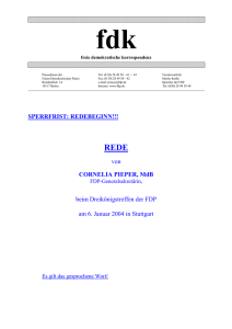 Rede Cornelia Pieper 6.1.04 - FDP