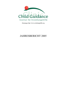 Jahresbericht 2005 - Institut für Erziehungshilfe