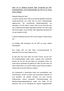 Rede von Dr. Wolfgang Gerhardt - FDP
